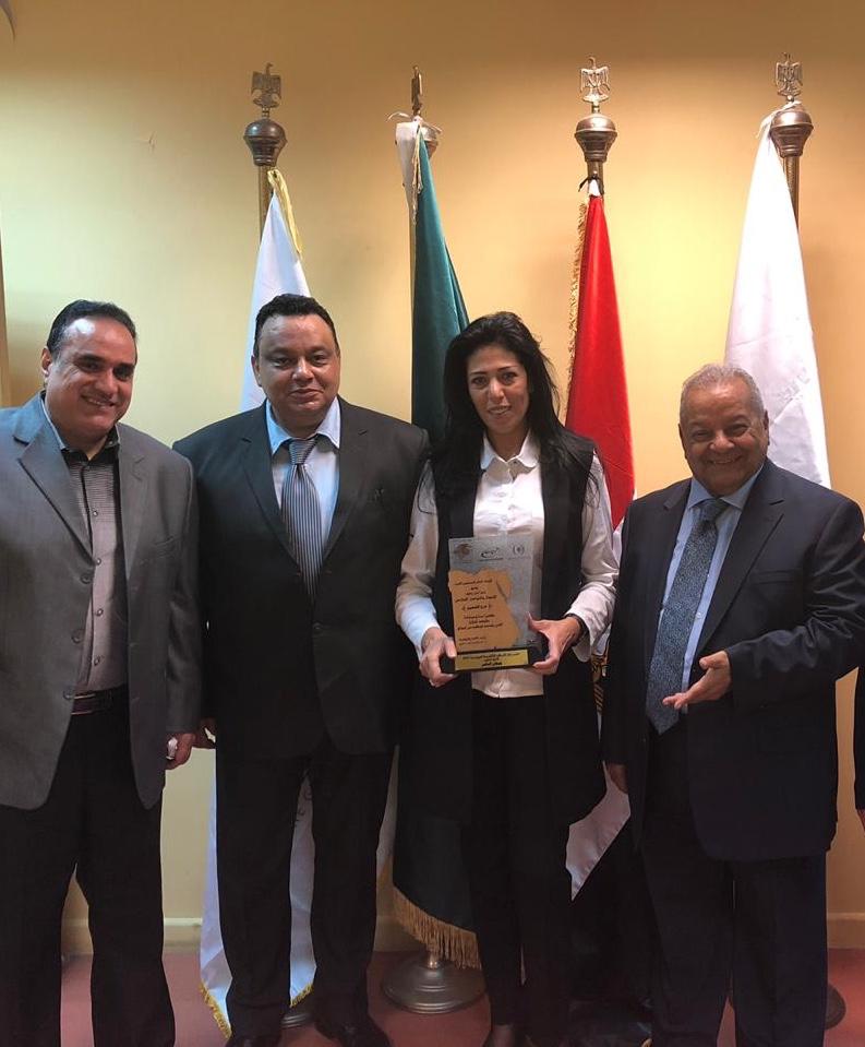 تكريم الدكتورة جيهان الناصر عضو لجان التحكيم بمونديال القاهرة ٢٠١٨