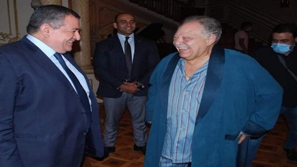 اسامه هيكل يزور موقع تصوير مسلسل "زركش" في مدينه الإنتاج الإعلامي