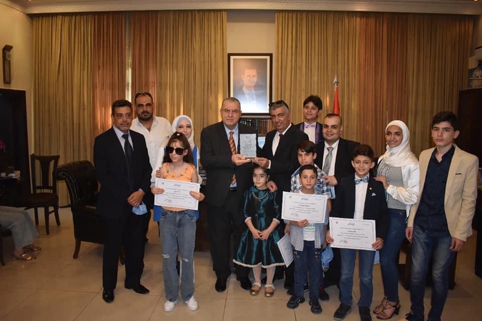 وزير التربية والتعليم السوري يكرم الفائزين بمهرجان الدار البيضاء