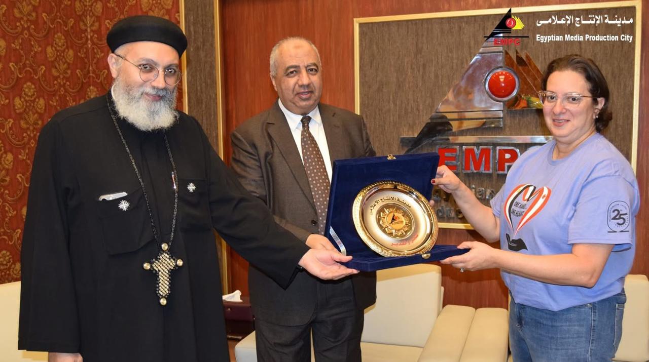 وفد طلاب مدرسة فيلوباتير المصرية بكندا يزور مدينة الإنتاج الإعلامي